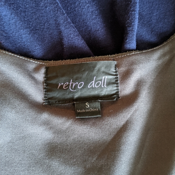 Navy & Grey Suit Dress - Picture 5 of 5